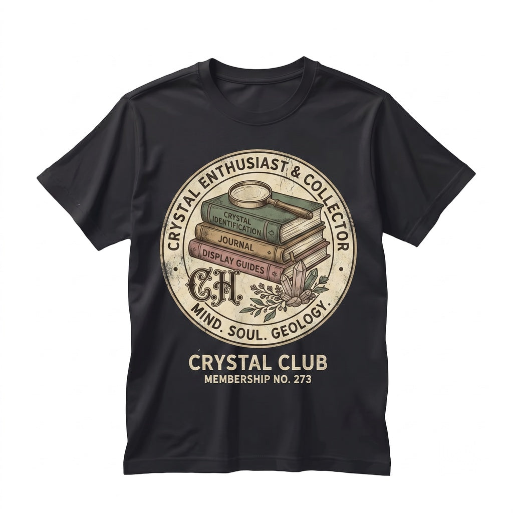 Crystal Lover Things I Do Graphic Witchy Rockhound Mineral Collector Unisex TShirt