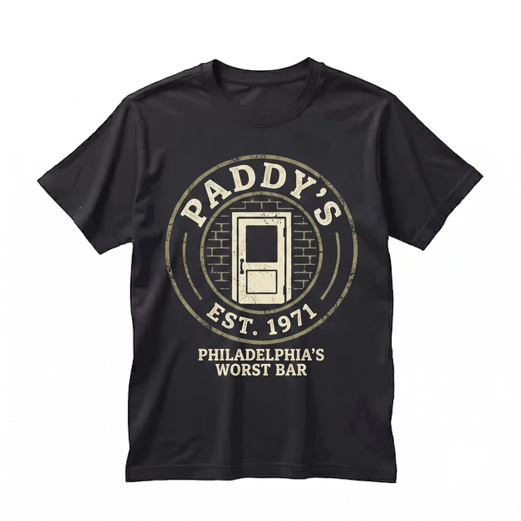 Paddys Irish Pub Philadelphia Bar Vintage Retro Shamrock Drinking Graphic Unisex TShirt