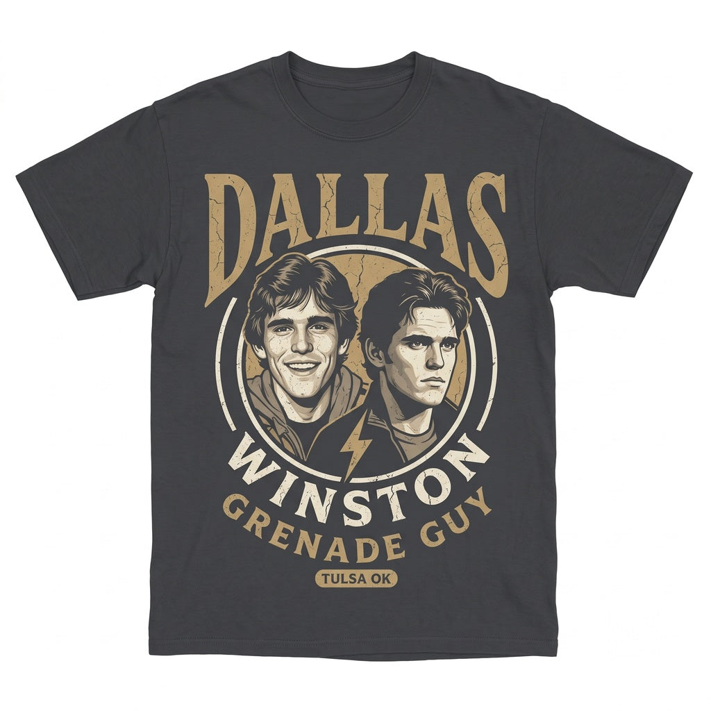 Dallas Winston Vintage Retro Tee Men Women Gift Apparel Unisex TShirt