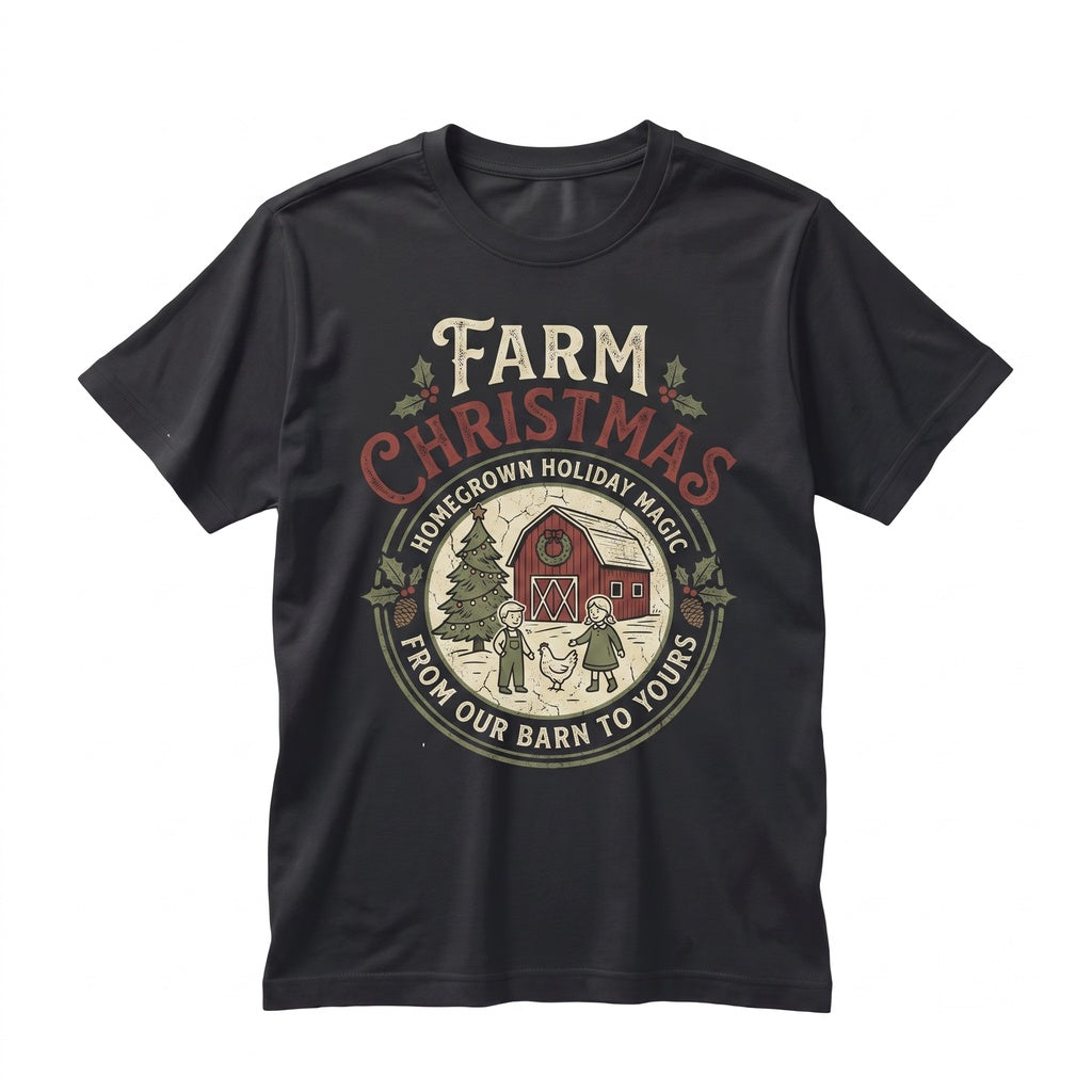 Vintage Christmas Tree Farm Fresh Rustic Cozy Winter Holiday 2026 Gift Unisex TShirt