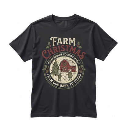Vintage Christmas Tree Farm Fresh Rustic Cozy Winter Holiday 2026 Gift Unisex TShirt