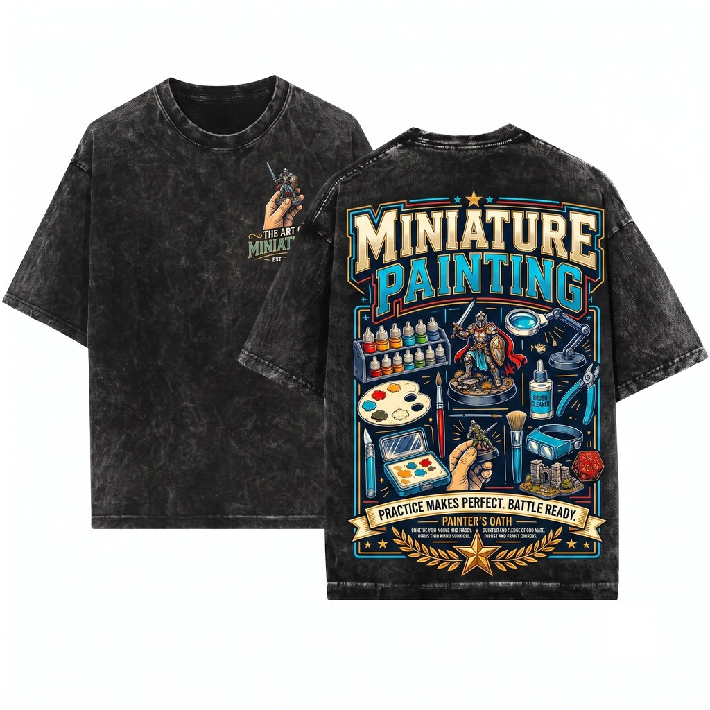 Miniature Painting Hobbyist Wargaming RPG Creative Painter Unisex Wash T-Shirt