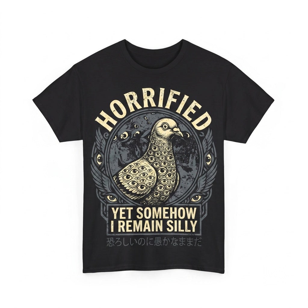 Funny Shocked Bird Graphic Cotton Short Sleeve Apparel Unisex TShirt