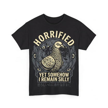 Funny Shocked Bird Graphic Cotton Short Sleeve Apparel Unisex TShirt