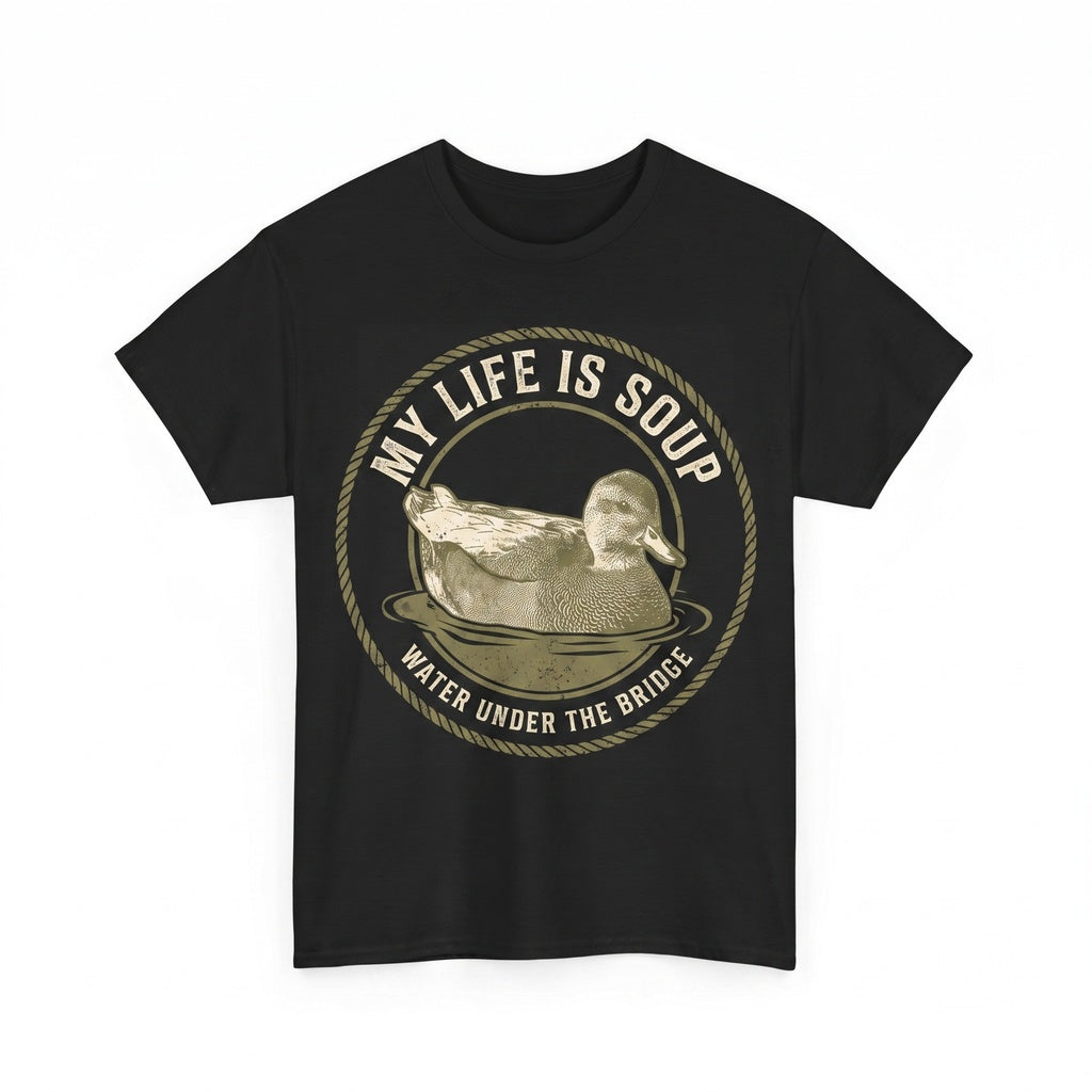 My Life Is Soup Funny Vintage Japanese Duck Graphic Retro Humor Unisex TShirt