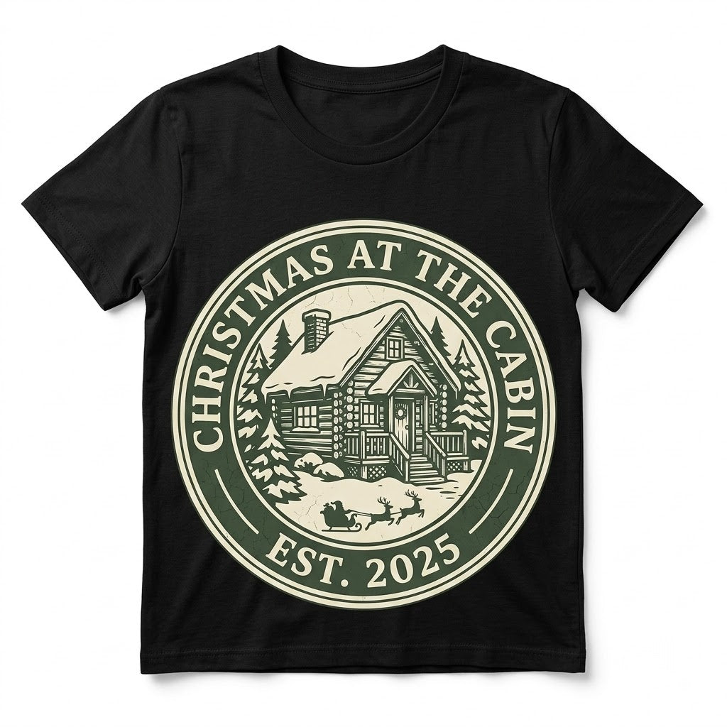 Personalized Family Name Matching Christmas At The Cabin Xmas Holiday Reunion Crew Unisex TShirt
