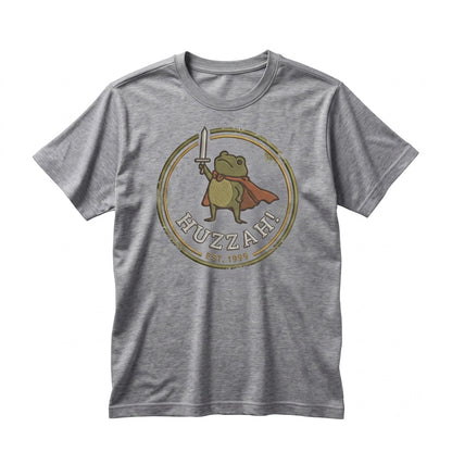 Huzzah Knight Frog Hoodie Funny Tabletop RPG Embroidered Sweatshirt Gildan 18500 Unisex TShirt