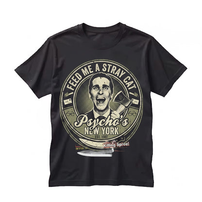 Patrick Bateman Cult Classic Slasher Movie Graphic Vintage Horror Streetwear Unisex TShirt