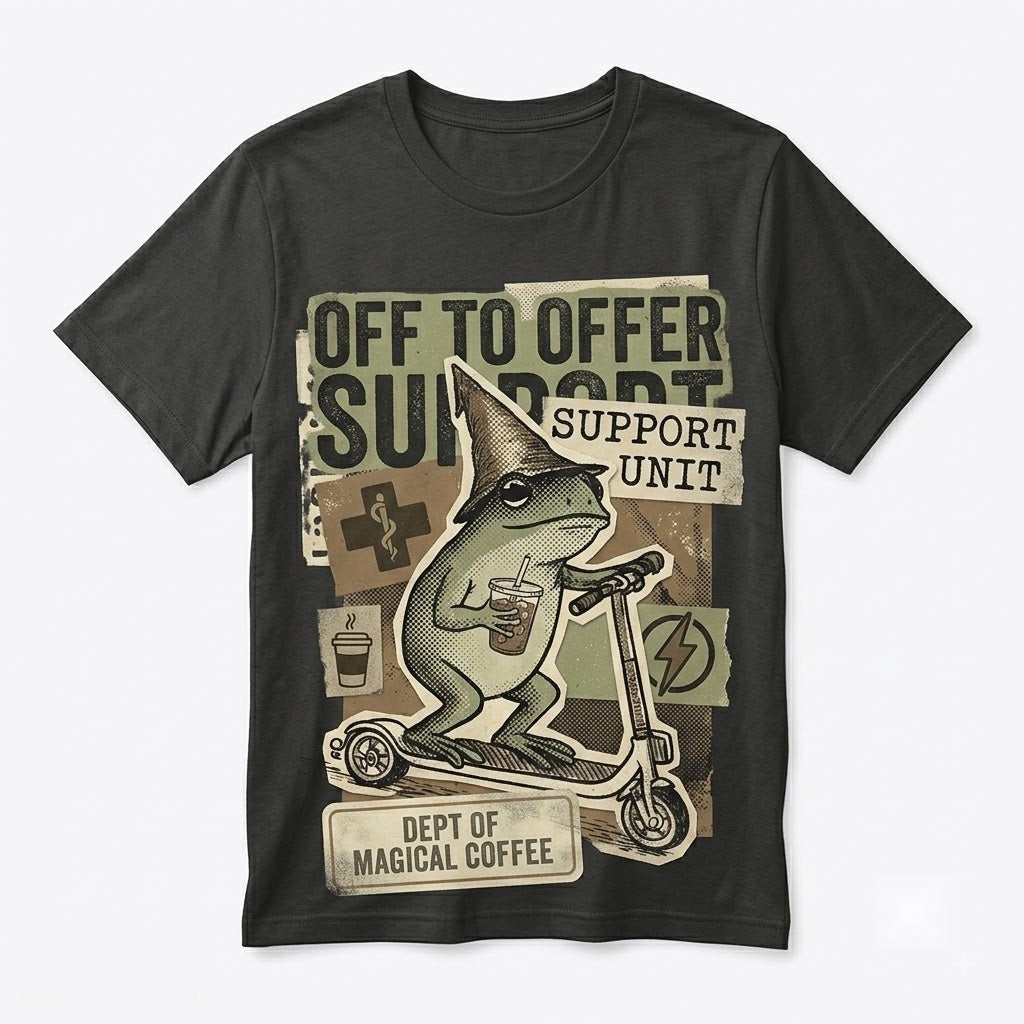 Silly Nurse Frog Iced Coffee Paraprofessional Back To Elementary School Support Staff Assistant Unisex TShirt