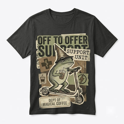 Silly Nurse Frog Iced Coffee Paraprofessional Back To Elementary School Support Staff Assistant Unisex TShirt