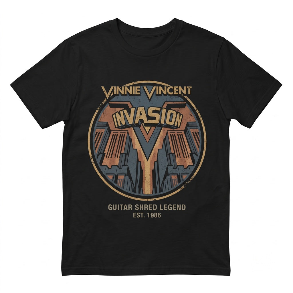 Vinnie Vincent Vintage 80s Hard Rock Glam Metal Guitarist Graphic Cotton Unisex TShirt