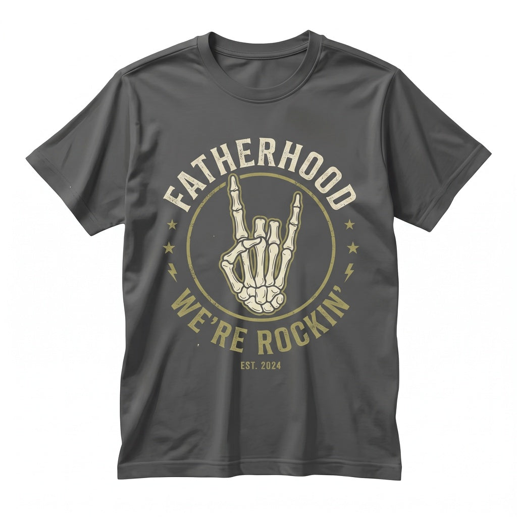 Some Days I Rock It Cute Skeleton Dad Fatherhood Gift Fathers Day Unisex TShirt