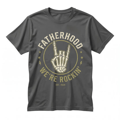 Some Days I Rock It Cute Skeleton Dad Fatherhood Gift Fathers Day Unisex TShirt