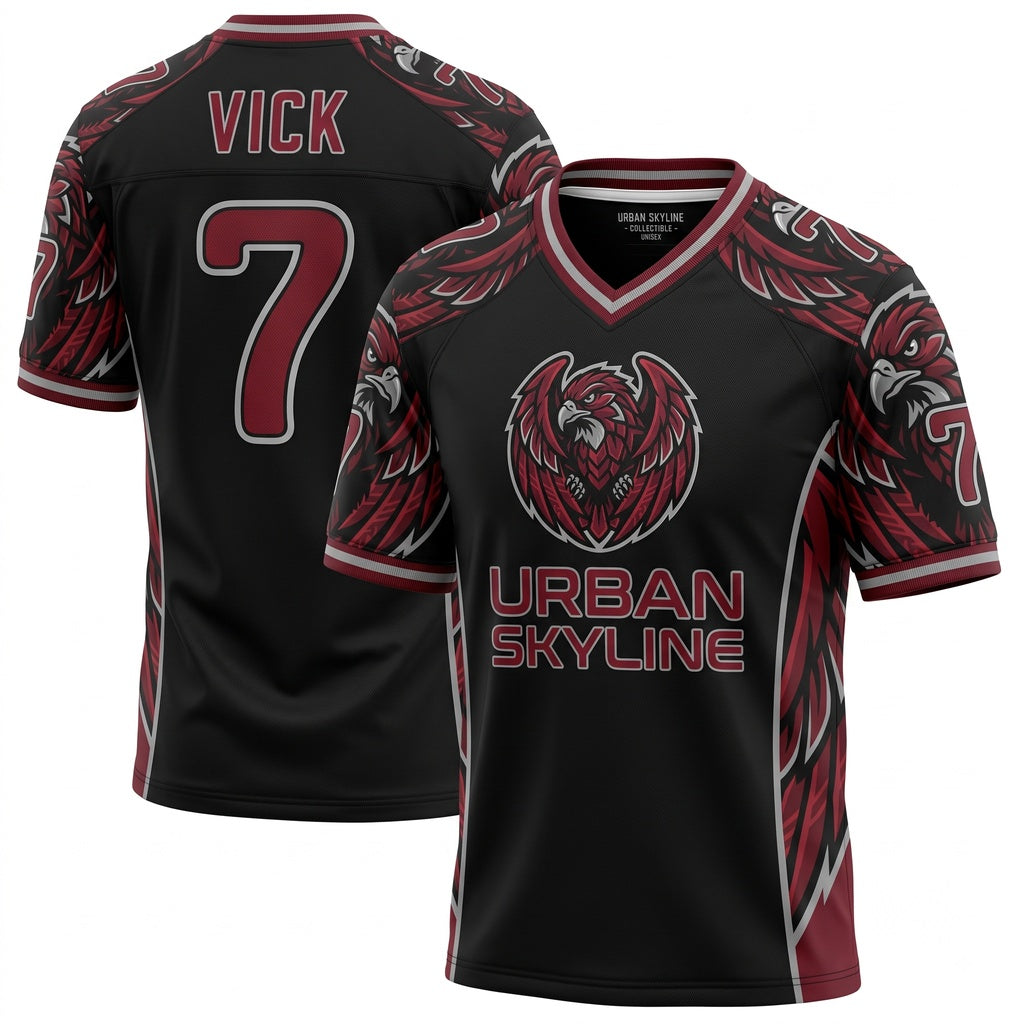 Unisex Breathable Mesh Game Day Football Fan Jersey - Stitched Athletic Sportswear