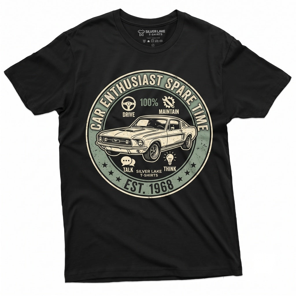 Things I Do In My Spare Time Funny Car Guy Lover Birthday Gift For Husband Men Mechanic Graphic Tee Apparel Unisex TShirt