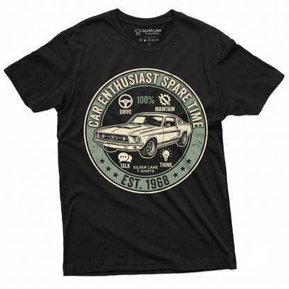 Things I Do In My Spare Time Funny Car Guy Lover Birthday Gift For Husband Men Mechanic Graphic Tee Apparel Unisex TShirt