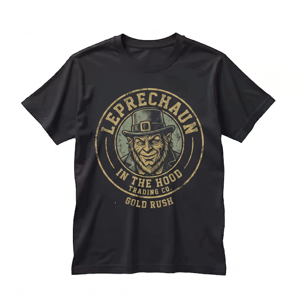 Funny Horror Leprechaun St Patricks Day Urban Parody Graphic Unisex TShirt