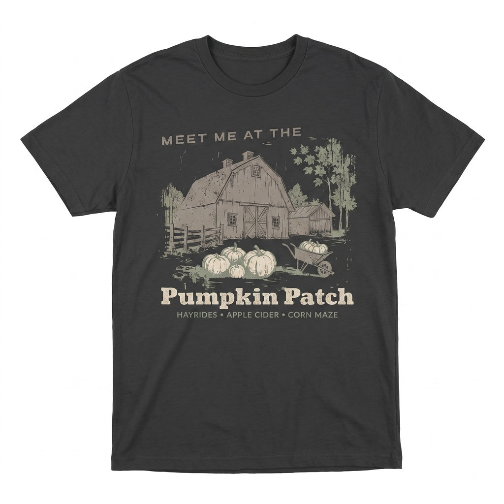 Autumn Harvest Pumpkin Patch Graphic Vintage Halloween Unisex TShirt