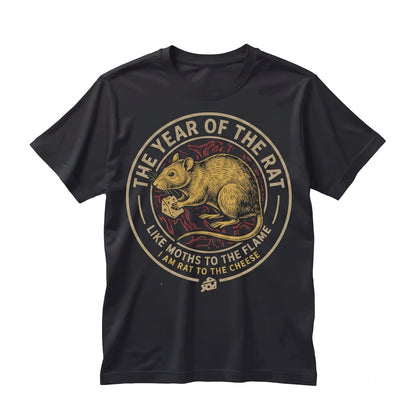 Rat to the Cheese Retro Japan Graphic Cotton Apparel Unisex TShirt