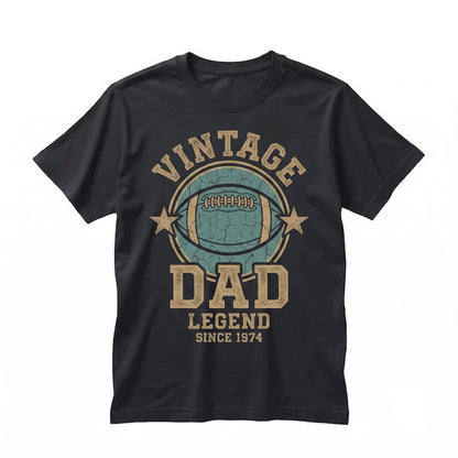 Vintage Dad Retro Patriotic American Flag Graphic Apparel Unisex TShirt