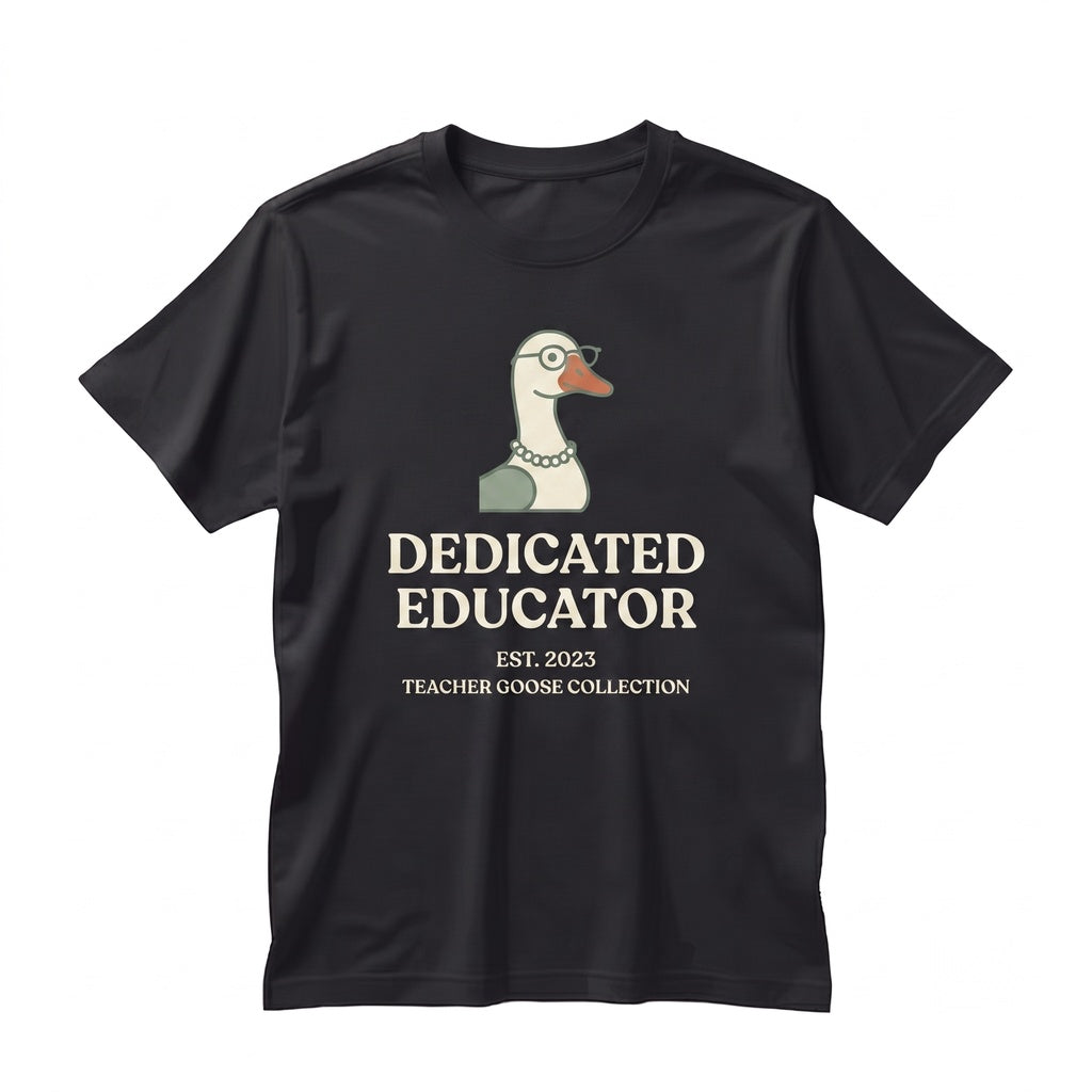 Silly Teacher Goose, I Live Here Now, Appreciation Gift, Funny Apparel, Unisex TShirt