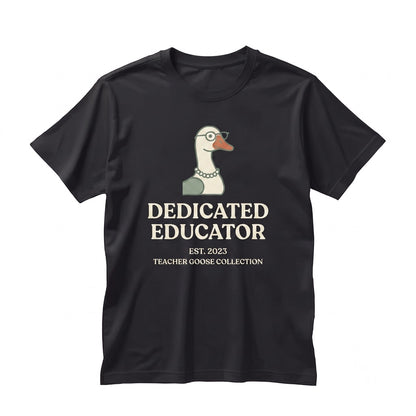 Silly Teacher Goose, I Live Here Now, Appreciation Gift, Funny Apparel, Unisex TShirt