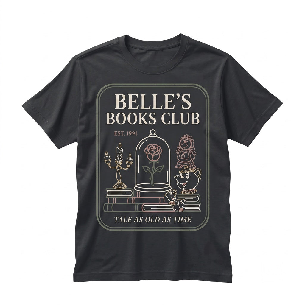 Vintage Fairytale Princess Book Club Cafe Reader Storybook Aesthetic Graphic Unisex TShirt