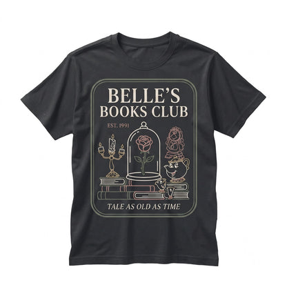 Vintage Fairytale Princess Book Club Cafe Reader Storybook Aesthetic Graphic Unisex TShirt