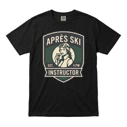 Funny Apres Ski Instructor Gift Holiday Winter Sports Alpine Snowboard Graphic Unisex TShirt