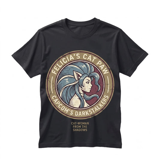 Vintage Morrigan Aensland Succubus Fighter Retro Japanese Anime Graphic Unisex TShirt