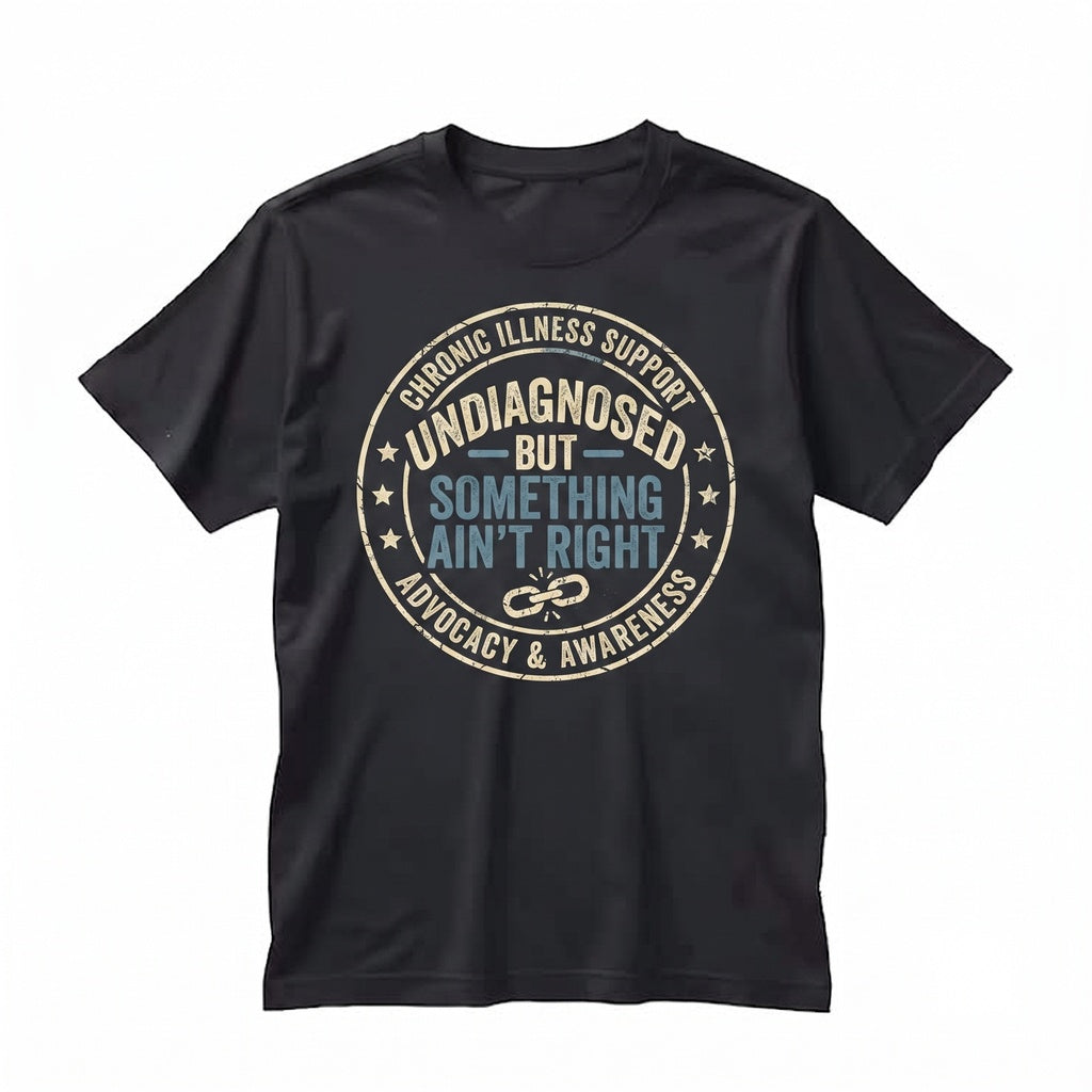 Undiagnosed But Something Aint Right Funny Sarcasm Humor Relatable Quote Casual Comfy Outfit Gift Unisex TShirt
