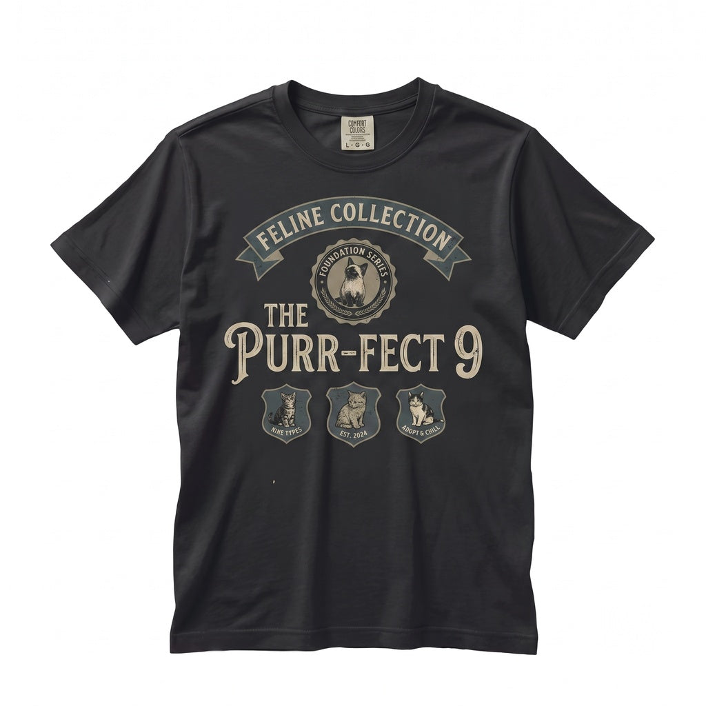 Vintage Cat Lover Gift, Cute Retro Kitten Graphic Apparel for Mom, Unisex TShirt