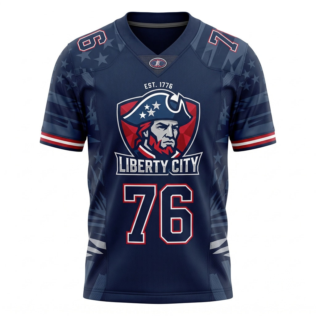 Unisex Game Day Football Jersey - Breathable Stitched Mesh Athletic Fan Top