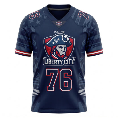 Unisex Game Day Football Jersey - Breathable Stitched Mesh Athletic Fan Top