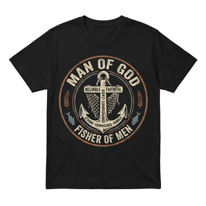 Man of God Christian Faith Religious Bible Verse Graphic Apparel Unisex TShirt