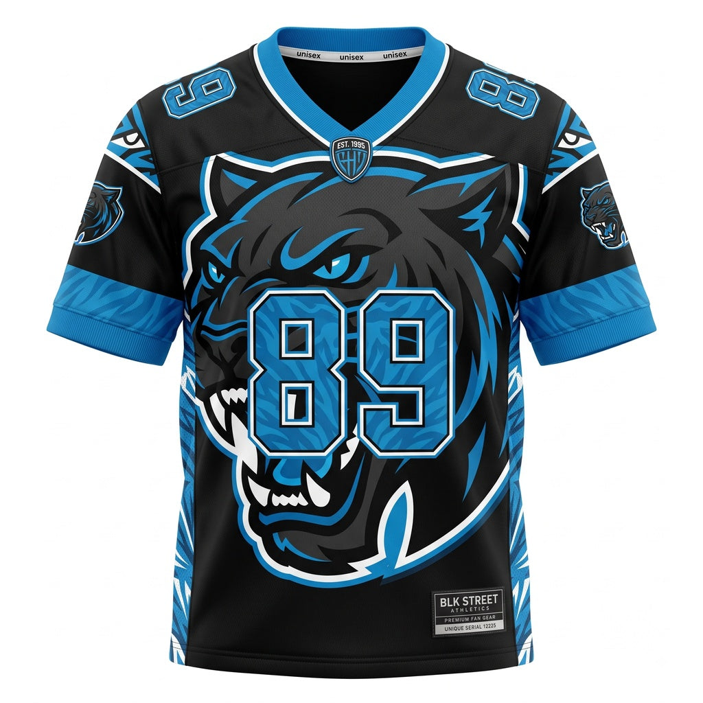 Unisex Lightweight Breathable Mesh Football Fan Jersey - Stitched Game Day Athletic Apparel
