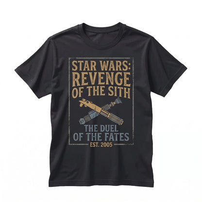 Oversized Anakin Skywalker Padme Amidala Matching Couple Graphic Top, Sci-Fi Romance Retro Cotton Unisex TShirt