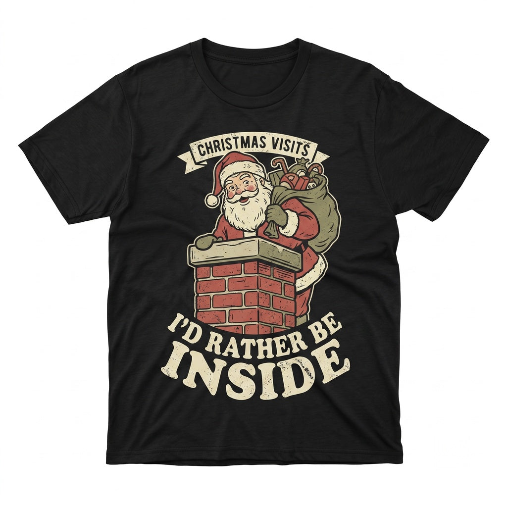 Funny Christmas Couple Matching Ride On Top Holiday Raunchy Humorous Gag Graphic Adult Unisex TShirt