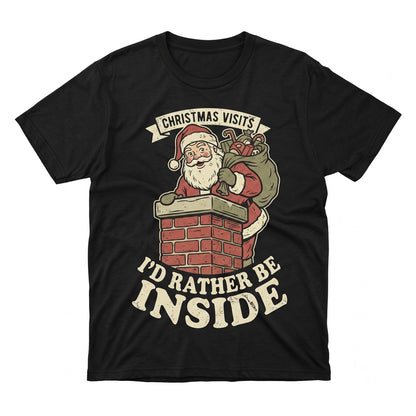 Funny Christmas Couple Matching Ride On Top Holiday Raunchy Humorous Gag Graphic Adult Unisex TShirt