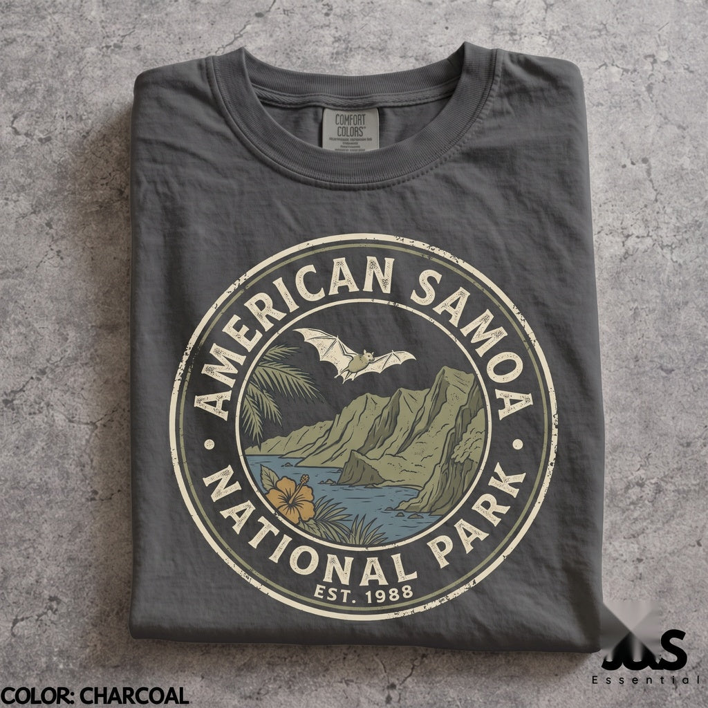 Vintage American Samoa National Park Tropical Island Graphic Retro Ocean Nature Travel Gift Unisex TShirt