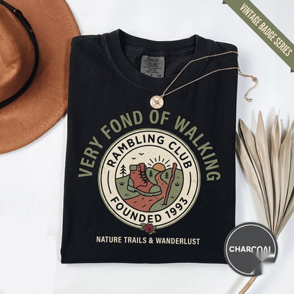 Embroidered Pride and Prejudice Jane Austen Elizabeth Bennet Mr Darcy Walking Quote Book Lover Gift Unisex TShirt