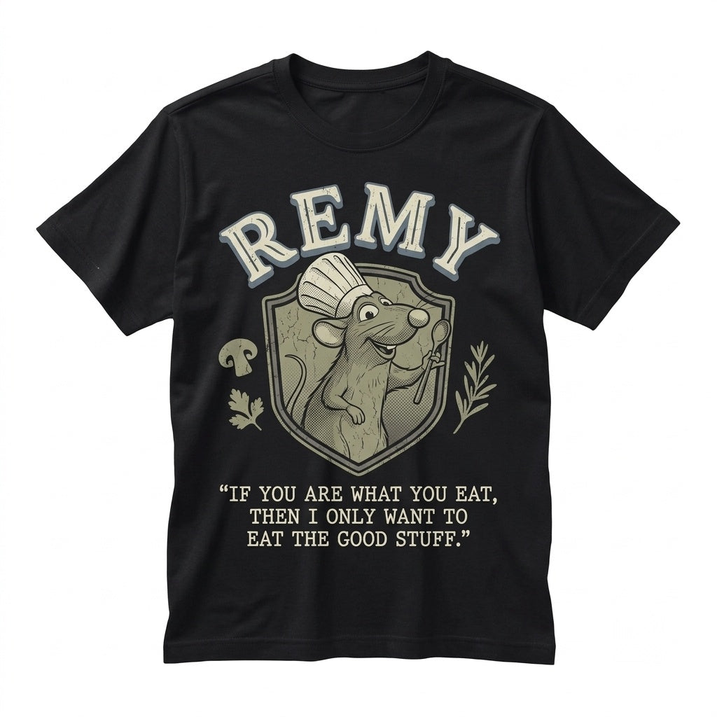 Little Chef Remy Anyone Can Cook Paris Gourmet Foodie Graphic Vintage Unisex TShirt
