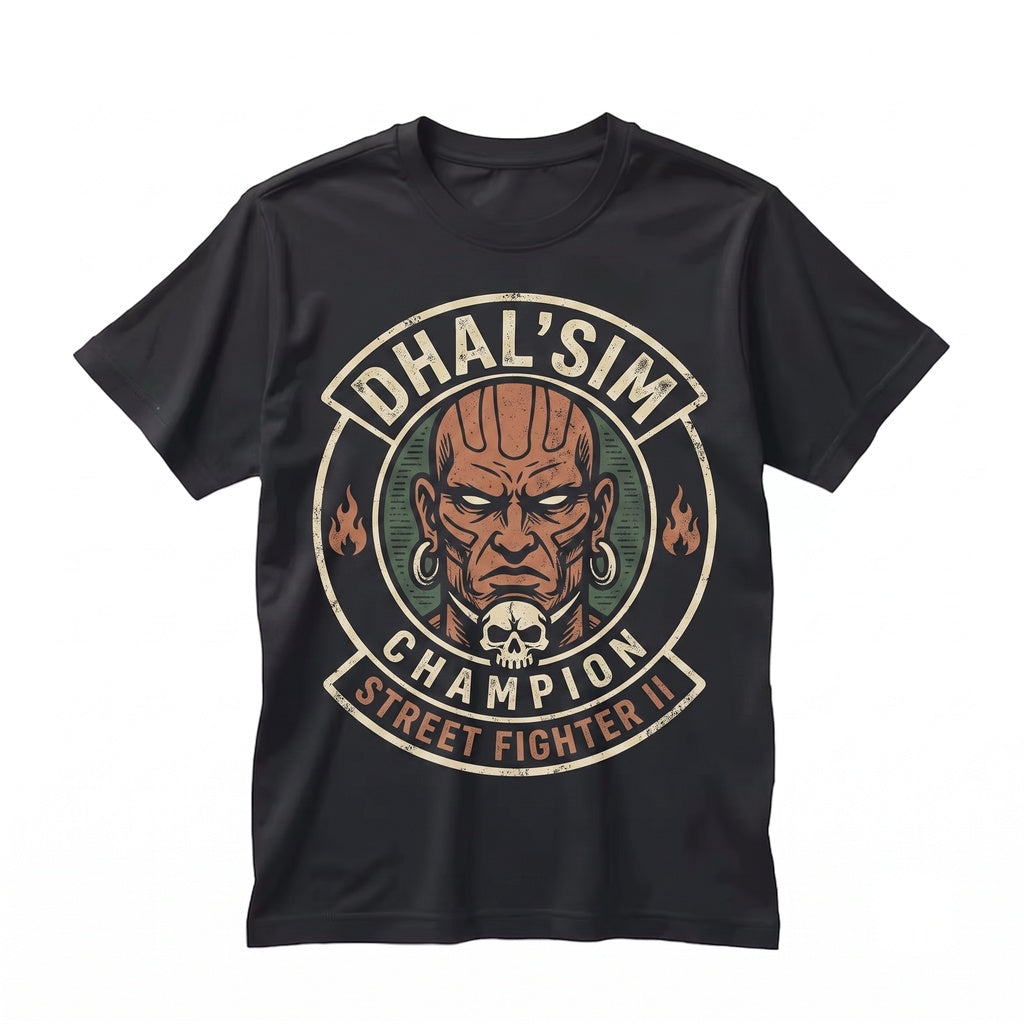 Dhalsim Yoga Fighting Gamer Graphic Cotton Apparel Unisex TShirt
