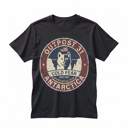 Retro 80s Horror Movie Outpost 31 Japanese Poster Graphic Unisex TShirt