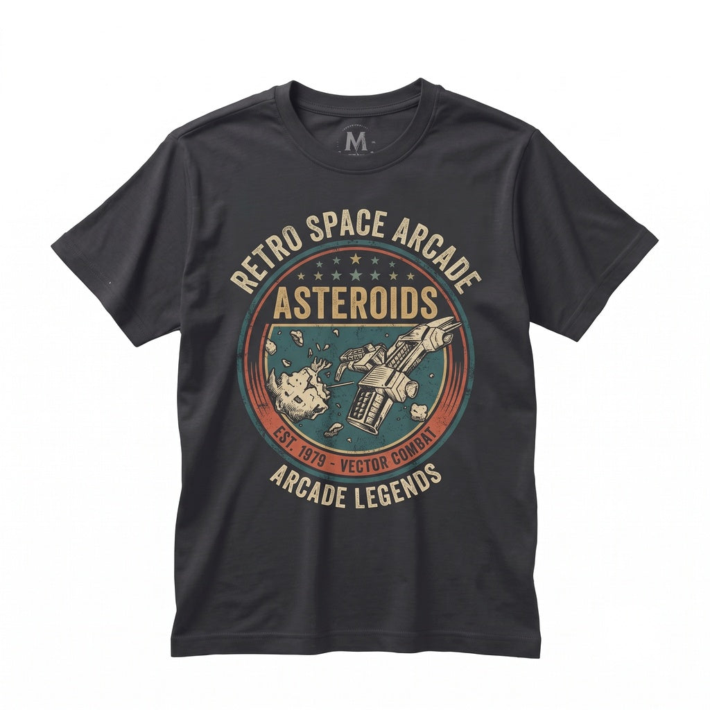 Vintage Retro 80s Arcade Space Shooter Graphic Unisex TShirt