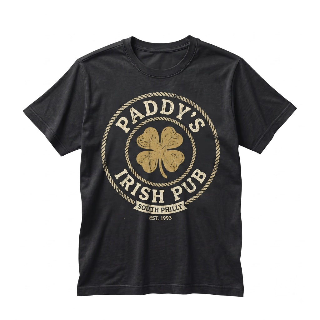 Retro Philadelphia Irish Bar Graphic Novelty Apparel Unisex TShirt