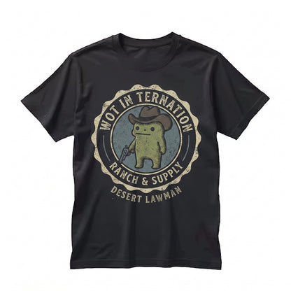 Wot in Tarnation Cowboy Frog Funny Western Graphic Unisex TShirt