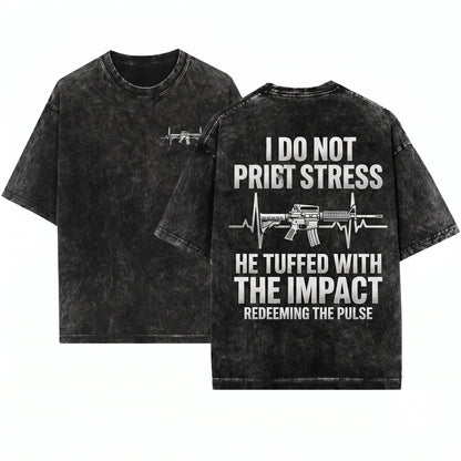 Gun Heartbeat Firearm Lover Second Amendment Patriotic USA Freedom Hunting Shooter Dad Gift Graphic Apparel Unisex Wash T-Shirt