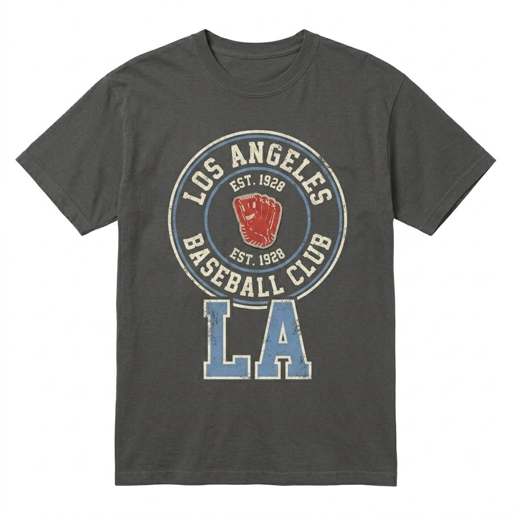 Los Angeles Baseball Fan Game Day Graphic Minimalist California Sports Apparel Unisex TShirt