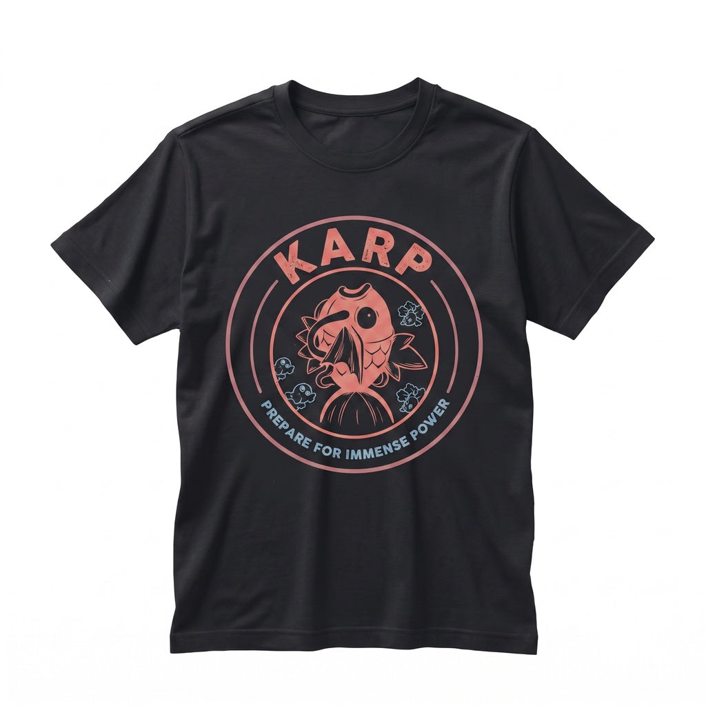 Magikarp Vintage Wash 2-Sided Graphic Karp Trying My Best Retro Anime Oversized Gamer Gift Unisex TShirt